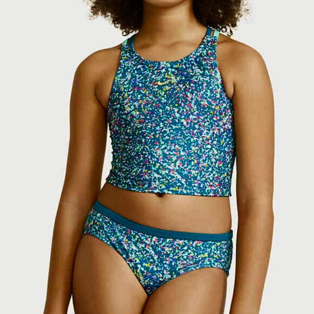 Nike Pixel Blue Spider back Bikini Set